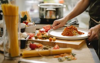 a person cooking